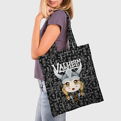 Сумка-шопер Valheim Girl, цвет: 3D-принт — фото 2