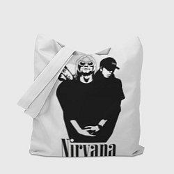 Сумка-шопер Nirvana Группа, цвет: 3D-принт