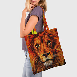 Сумка-шопер LION, цвет: 3D-принт — фото 2