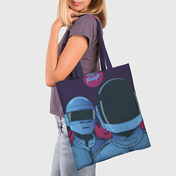 Сумка-шопер Daft Punk, цвет: 3D-принт — фото 2