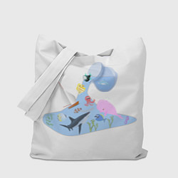 Сумка-шопер Море, цвет: 3D-принт