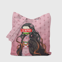 Сумка-шопер SENPAI NEZUKO НЕЗУКО ПАТТЕРН, цвет: 3D-принт