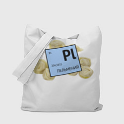 Сумка-шопер Пельмений, цвет: 3D-принт