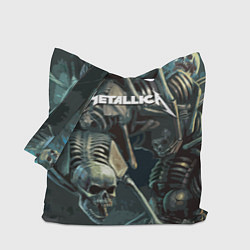 Сумка-шопер Metallica Metal Skull, цвет: 3D-принт