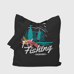Сумка-шопер Рыбалка Fishing, цвет: 3D-принт