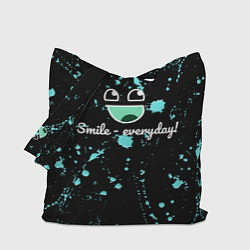 Сумка-шопер Smile Evereday - Улыбайся !, цвет: 3D-принт