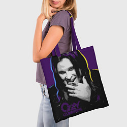 Сумка-шопер Ozzy Osbourne, Оззи Осборн, цвет: 3D-принт — фото 2