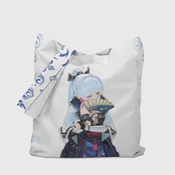 Сумка-шопер КАМИСАТО АЯКА КРИО, цвет: 3D-принт