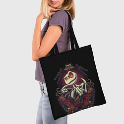 Сумка-шопер Скелет Хэллоуин, цвет: 3D-принт — фото 2