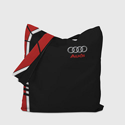 Сумка-шоппер АУДИ ЛОГО AUDI GEOMETRY RED STRIPES LINE