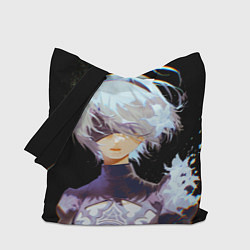 Сумка-шопер Венецианская девушка Nier automata 2b, цвет: 3D-принт