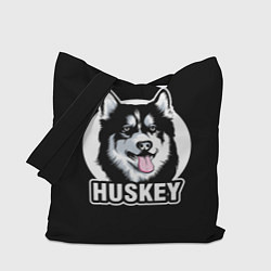 Сумка-шопер Собака Хаски Husky, цвет: 3D-принт