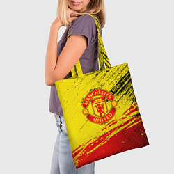 Сумка-шопер Manchester United Футбольный клуб, цвет: 3D-принт — фото 2