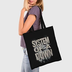 Сумка-шопер System of a Down, цвет: 3D-принт — фото 2
