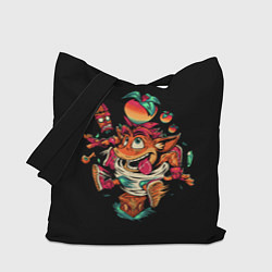 Сумка-шопер CRASH BANDICOOT ЛИС, цвет: 3D-принт