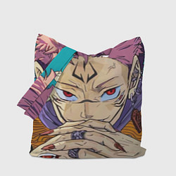 Сумка-шопер Jujutsu Kaisen Магическая битва - Сукуна, цвет: 3D-принт