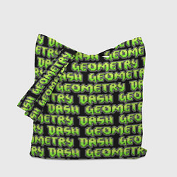 Сумка-шопер GEOMETRY DASH PATTERN LOGO, цвет: 3D-принт