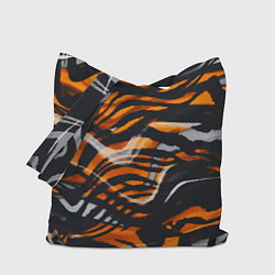 Сумка-шопер Окрас тигра, цвет: 3D-принт