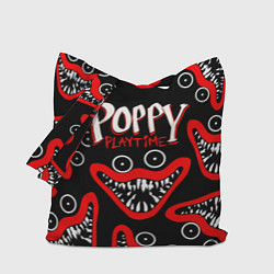 Сумка-шопер Poppy Playtime Huggy Wuggy Smile, цвет: 3D-принт