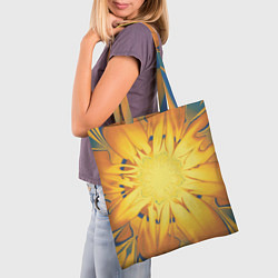 Сумка-шопер Солнечный цветок Абстракция 535-332-32, цвет: 3D-принт — фото 2
