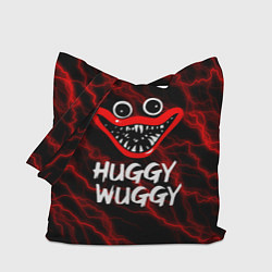 Сумка-шопер Huggy Wuggy гроза, цвет: 3D-принт