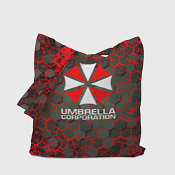 Сумка-шопер Umbrella Corporation соты, цвет: 3D-принт
