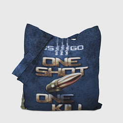 Сумка-шопер One Shot One Kill CS GO, цвет: 3D-принт