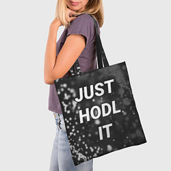 Сумка-шопер CRYPTO - JUST HODL IT Частицы, цвет: 3D-принт — фото 2