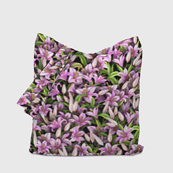 Сумка-шопер Лилии цветут, цвет: 3D-принт
