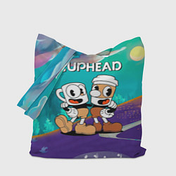 Сумка-шопер Cuphead чашечка кофе, цвет: 3D-принт