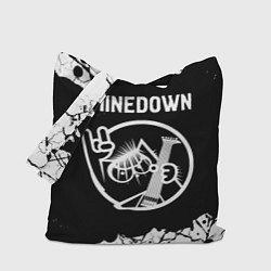 Сумка-шопер Shinedown КОТ Краска, цвет: 3D-принт