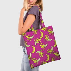 Сумка-шопер Banana pattern Summer Color, цвет: 3D-принт — фото 2