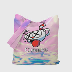 Сумка-шопер Cuphead Разбитая чашечка, цвет: 3D-принт