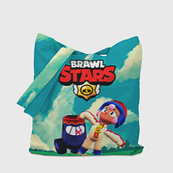 Сумка-шопер Brawlstars Выстрел Бонни Bonny, цвет: 3D-принт