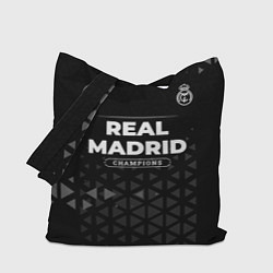Сумка-шопер Real Madrid Форма Champions, цвет: 3D-принт