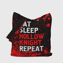 Сумка-шопер Eat Sleep Hollow Knight Repeat Арт, цвет: 3D-принт
