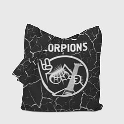 Сумка-шопер Scorpions КОТ Трещины, цвет: 3D-принт