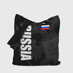 Сумка-шопер RUSSIA - BLACK EDITION, цвет: 3D-принт