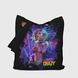 Сумка-шопер Crazy Neon girl, цвет: 3D-принт