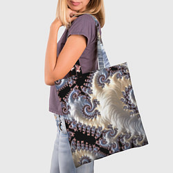 Сумка-шопер Авангардный фрактальный паттерн Avant-garde fracta, цвет: 3D-принт — фото 2