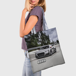 Сумка-шопер Ауди на скоростном шоссе Audi on the expressway, цвет: 3D-принт — фото 2