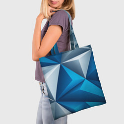 Сумка-шопер Авангардная пирамидальная композиция, цвет: 3D-принт — фото 2