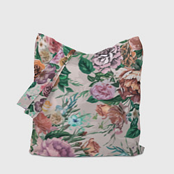 Сумка-шопер Color floral pattern Expressionism Summer, цвет: 3D-принт