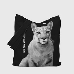 Сумка-шопер Cougar - wild cat, цвет: 3D-принт
