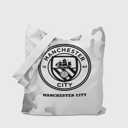 Сумка-шопер Manchester City Sport на светлом фоне, цвет: 3D-принт