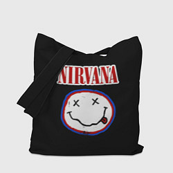 Сумка-шопер Nirvana гранж, цвет: 3D-принт