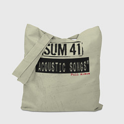 Сумка-шопер Sum 41 - The Acoustics Full Album, цвет: 3D-принт