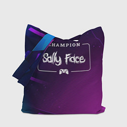 Сумка-шопер Sally Face Gaming Champion: рамка с лого и джойсти, цвет: 3D-принт