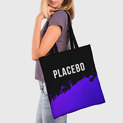Сумка-шопер Placebo Purple Grunge, цвет: 3D-принт — фото 2