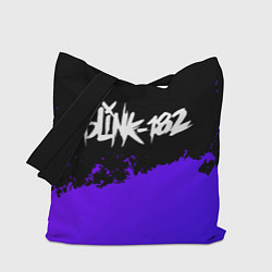 Сумка-шоппер Blink 182 Purple Grunge